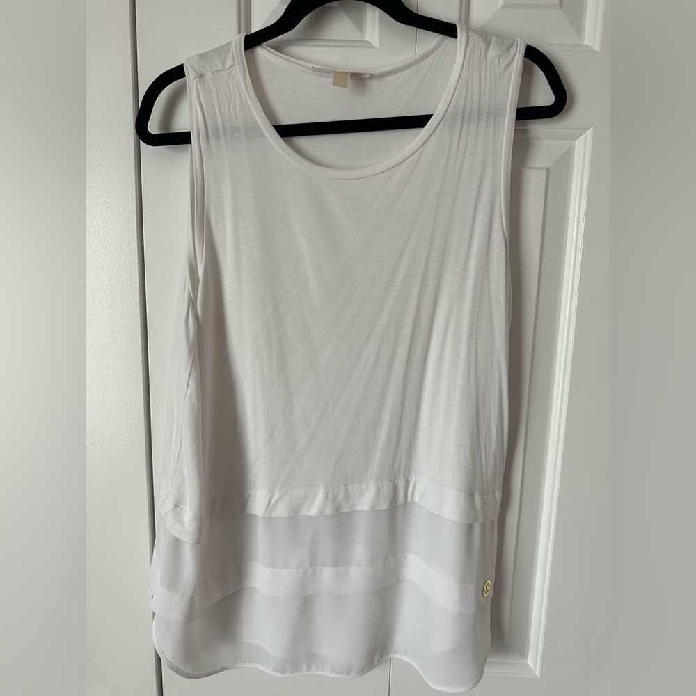 White Michale Kors shirt. Perfect for summer and to wear under blazer